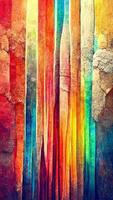 Textured multi Colorful rainbow abstract color spectrum line 3D illustration photo