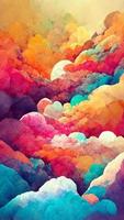 soft and strong gradient background colorful design 3D illustration photo