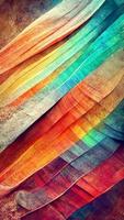 Textured multi Colorful rainbow abstract color spectrum line 3D illustration photo