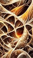 Mayan style Abstract background element. Fractal graphics 3D illustration photo
