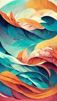soft and strong gradient background colorful design 3D illustration photo