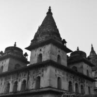 Morning View of Royal Cenotaphs Chhatris of Orchha, Madhya Pradesh, India, Orchha the lost city of India, Indian archaeological sites photo