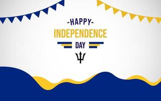 Barbados Independence Day Celebration vector design template