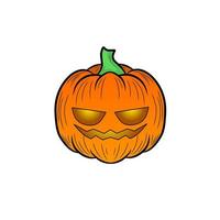 Illustration vector graphic of character cartoon jack o lantern Halloween