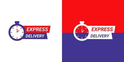 Express delivery timer stopwatch. Modern simple icon symbol logo sign. vector