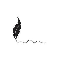 Feather logo vector template