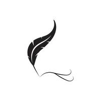 Feather logo vector template