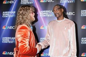 LOS ANGELES, APR 25 - Allen Stone, Snoop Dogg at the America Song Contest Semi-finals Red Carpet at Universal Studios on April 25, 2022 in Universal City, CA photo