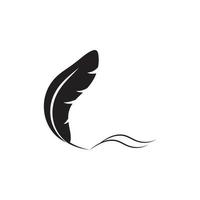 Feather logo vector template