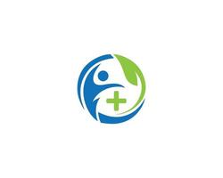 Creative Human Medical Healthcare Logo Design Illustration Vector Icon Concept.