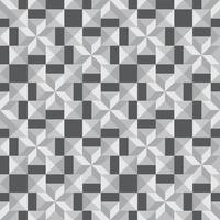 Abstract geometric tile mosaic seamless pattern. Stylish monochrome ornament of geometrical shapes vector