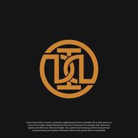 ambigram DTL logo letter DTL for detail logo, for carwash car detail, car care, auto paint, welding, welder vector