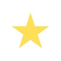 Star icon on white background vector