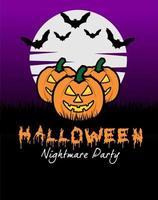 illustration vector of halloween party