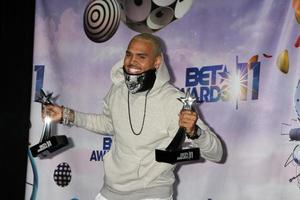 LOS ANGELES - JUN 26 - Chris Brown in the Press Room at the 11th Annual BET Awards at Shrine Auditorium on June 26, 2004 in Los Angeles, CA photo