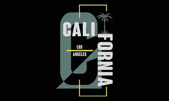 diseño de camisetas de california los angeles. vector