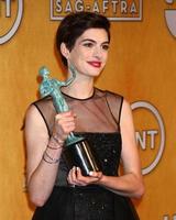 LOS ANGELES - JAN 27 - Anne Hathaway in the press room at the 2013 Screen Actor s Guild Awards at the Shrine Auditorium on January 27, 2013 in Los Angeles, CA photo