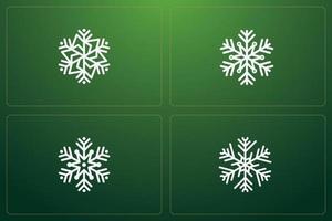 Christmas Snowflakes Happy Holiday Vector Illustration