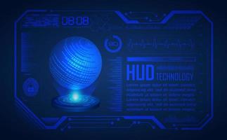 Modern Holographic HUD Technology Screen Background vector