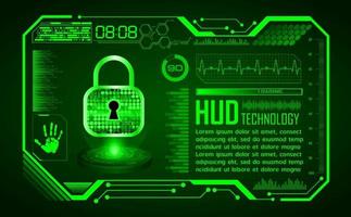 Modern Holographic HUD Technology Screen Background vector