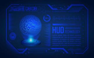 Modern Holographic HUD Technology Screen Background vector