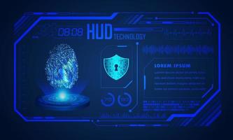 Modern HUD Technology Screen Background vector