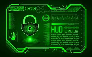 Modern Holographic HUD Technology Screen Background vector