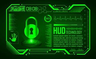 Modern Holographic HUD Technology Screen Background vector