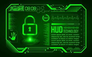 Modern Holographic HUD Technology Screen Background vector