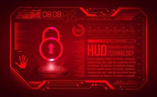 Modern Holographic HUD Technology Screen Background vector