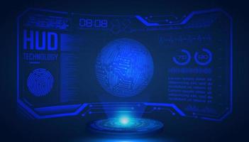 Modern HUD Technology Screen Background vector