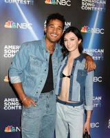 LOS ANGELES - APR 25 Devin Way, Jesse James Keitel at the America Song Contest Semi-finals Red Carpet at Universal Studios on April 25, 2022 in Universal City, CA photo