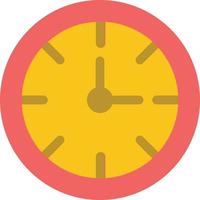 Alarm Clock Stopwatch Time  Flat Color Icon Vector icon banner Template