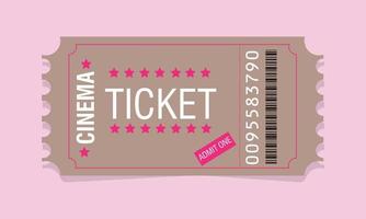 film movie entry show theatre ticket vector illustration admit one pass entertainment