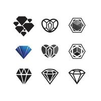 plantilla de logotipo de diamante vector