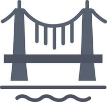 Bridge Building City Cityscape  Flat Color Icon Vector icon banner Template