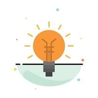 Light bulb Bulb Electrical Idea Lamp Light Abstract Flat Color Icon Template vector