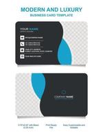 Corporate business card design template vector