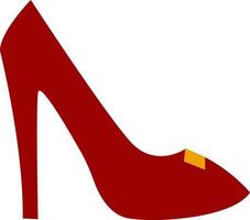 Women's shoes with high heels. vector