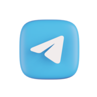 telegram 3d illustration png