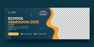 Social media cover banner design and web banner template vector