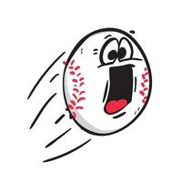 Screaming Homerun Baseball vector