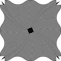 Optical illusion background optical illusion wavy flat wallpaper modern trendy curves or geometric zebra pattern texture vector design template