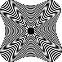 Optical illusion background optical illusion wavy flat wallpaper modern trendy curves or geometric zebra pattern texture vector design template
