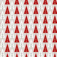 Seamless pattern with geometric trees. Retro forest shapes. Design for wallpaper, wrapping paper, holiday greetings, scrapbooking, winter, Christmas and New Year. vector