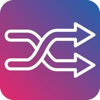 Shuffle Icon Style vector