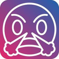 Angry Icon Style vector
