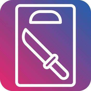 Cutting Board Icon Style vector