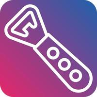 Bottle Opener Icon Style vector