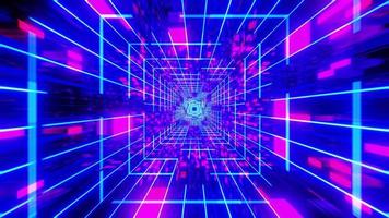 Vj Loop Blue Neon Tunnel 002 video